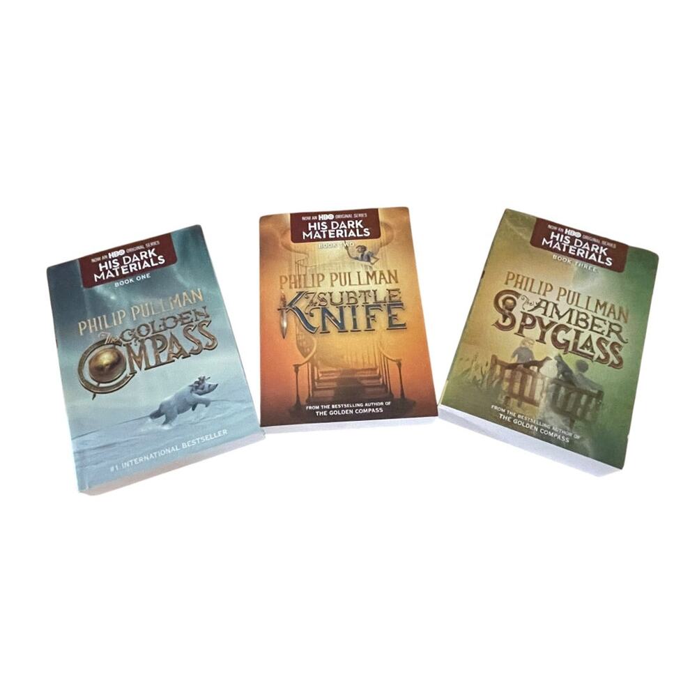 Set of 3 Philip Pullman His Dark Materials Paperback Books 1-3